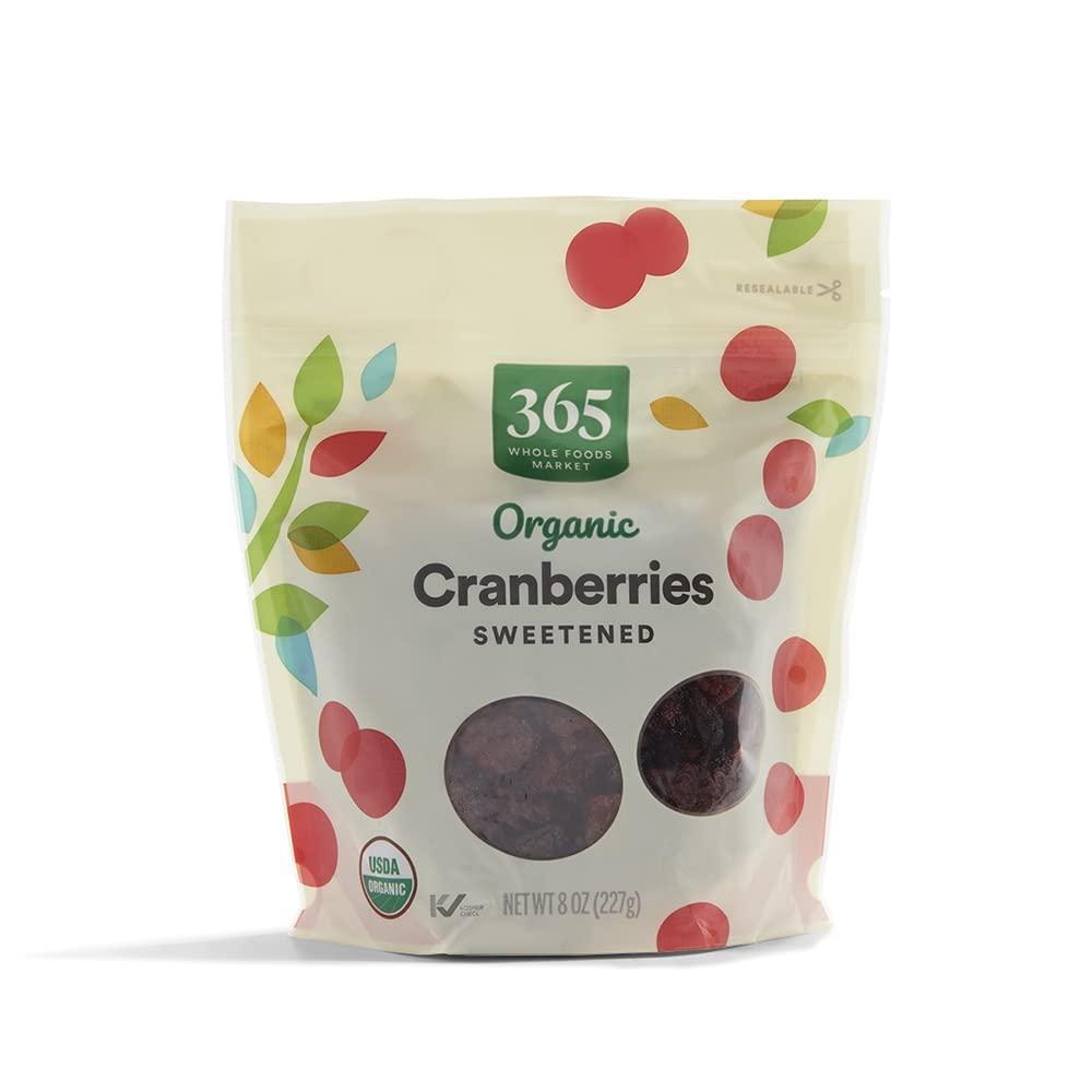 image:image365 by Whole Foods Market Organic Dried Sweetened Cranberries 8 Ounce8 Ounce Pack of 1