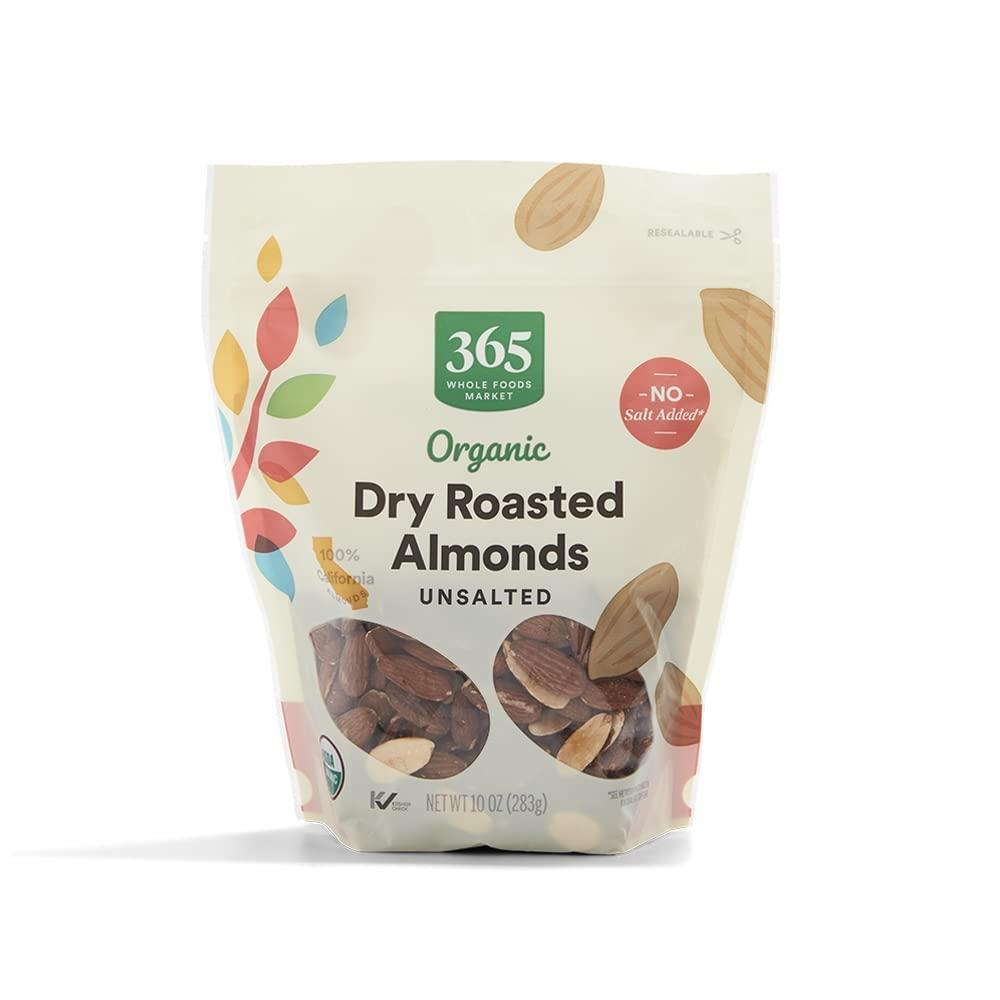 image:image365 by Whole Foods Market Organic Dry Roasted amp Unsalted Almonds 10 Ounce10 Ounce Pack of 1