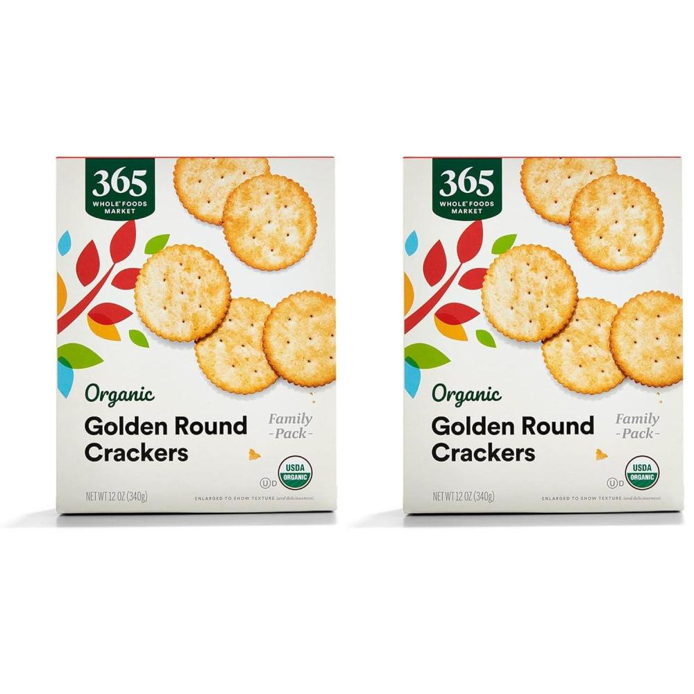 image:image365 by Whole Foods Market Organic Golden Round Crackers 12 Ounce12 Ounce Pack of 2