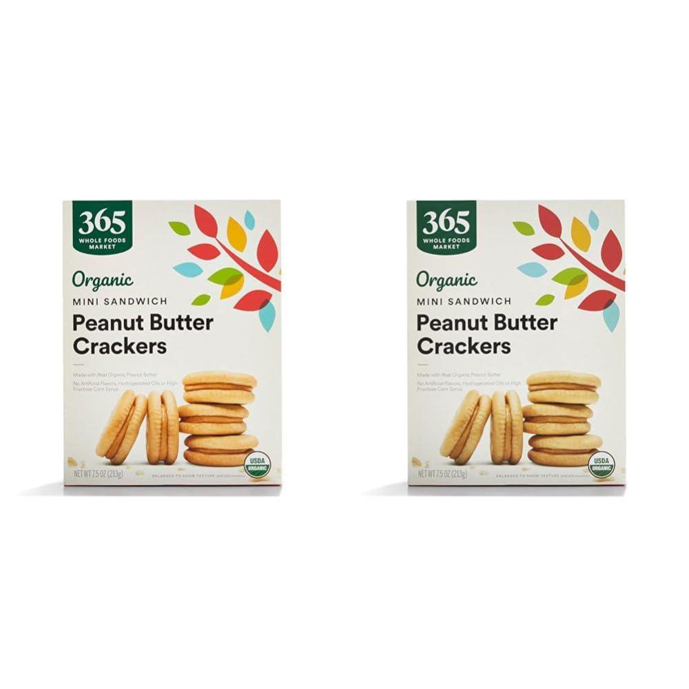 image:image365 by Whole Foods Market Organic Mini Cheese Sandwich Crackers 75 OuncePeanut Butter