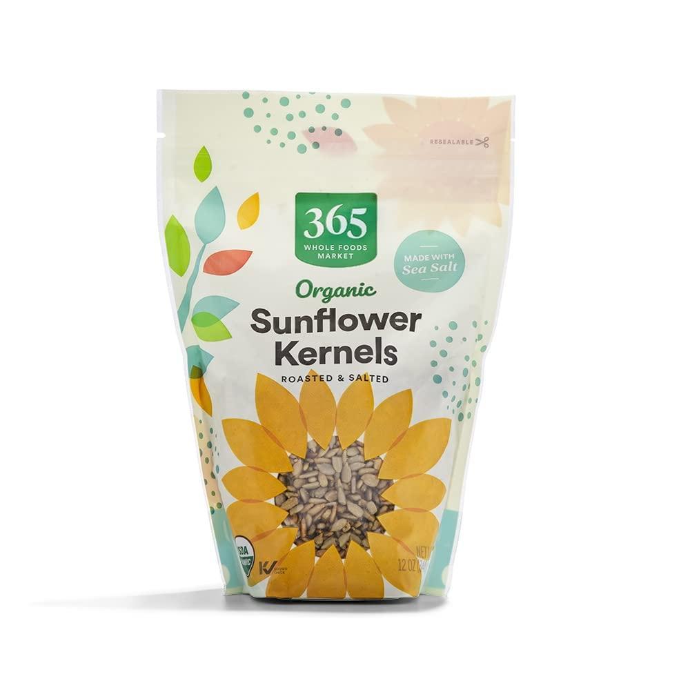 image:image365 by Whole Foods Market Organic Roasted Unsalted Sunflower Kernals 12 OunceSalted