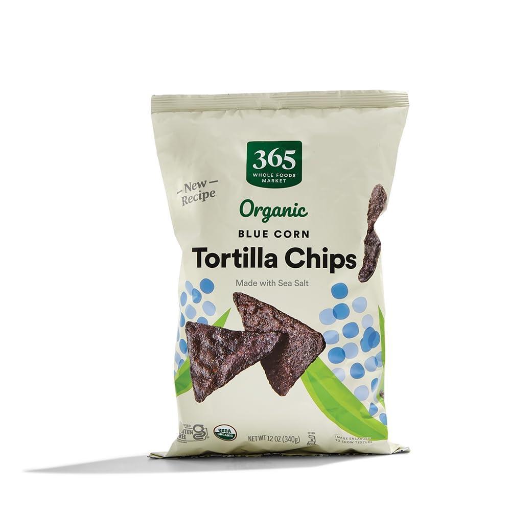 image:image365 by Whole Foods Market Organic White Corn Tortilla Chips 12 OunceBlue Corn