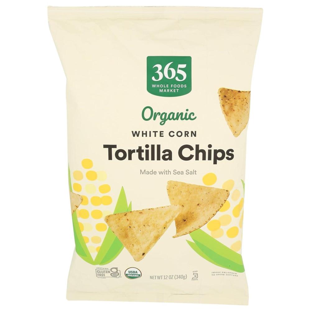 image:image365 by Whole Foods Market Organic White Corn Tortilla Chips 12 OunceWhite Corn