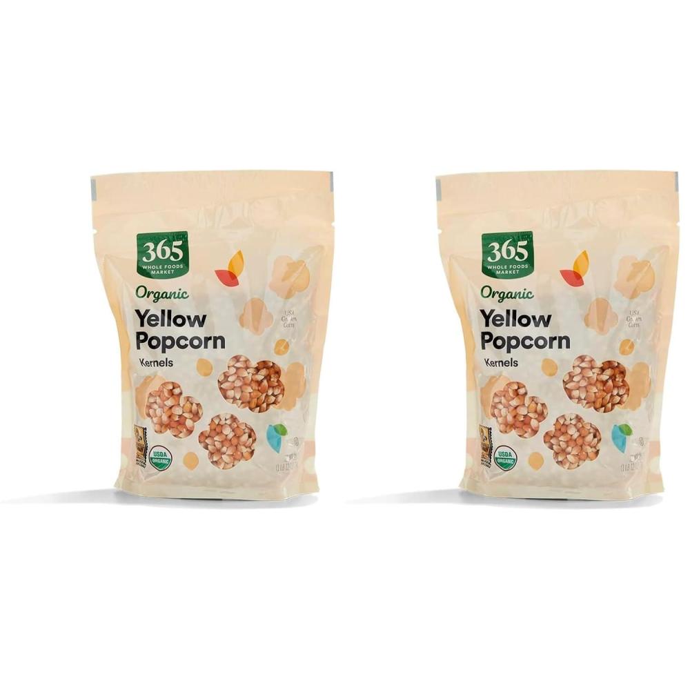 image:image365 by Whole Foods Market Organic Yellow Popcorn Kernels 28 Ounce175 Pound Pack of 2