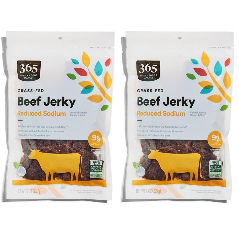 image:image365 by Whole Foods Market Original Family Size Reduced Sodium Beef Jerky 8 Ounce8 Ounce Pack of 2