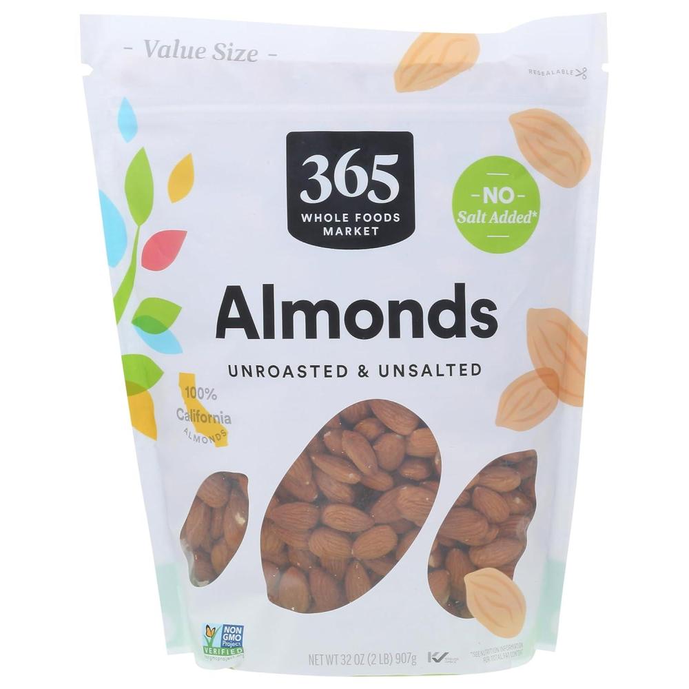 image:image365 by Whole Foods Market Roasted And Unsalted Almonds 16 OunceUnroasted  Unsalted