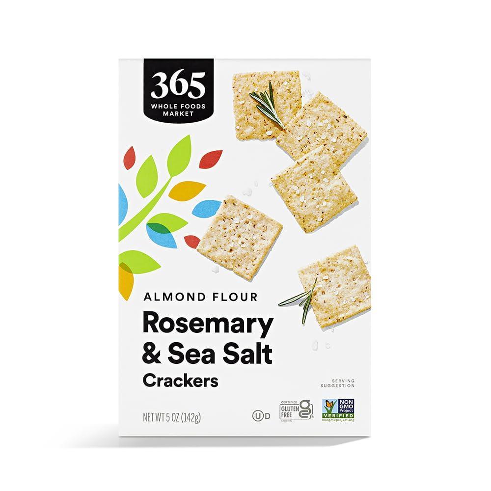 image:image365 by Whole Foods Market Rosemary Sea Salt Almond Flour Crackers 5 Ounce
