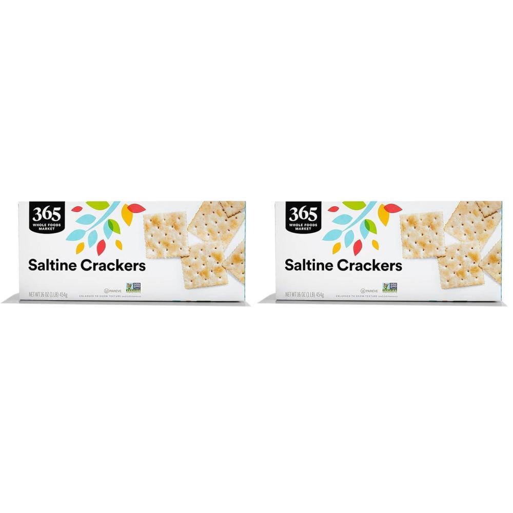image:image365 by Whole Foods Market Salted Saltine Crackers 16 Ounce16 Ounce Pack of 2