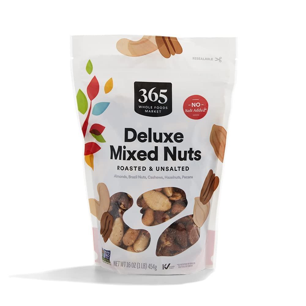 image:image365 by Whole Foods Market Unsalted Deluxe Mixed Nuts 16 Ounce1 Pound Pack of 1