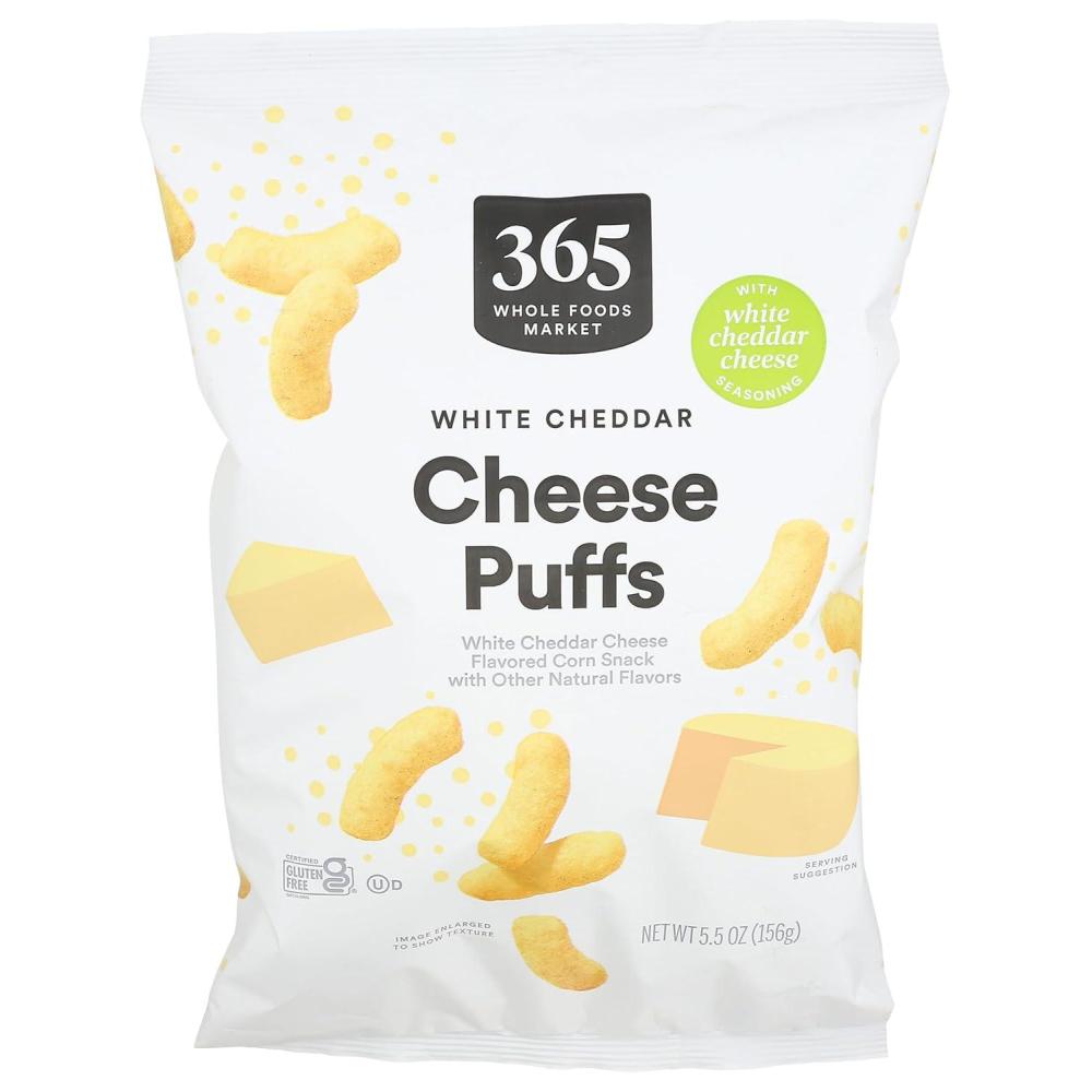 image:image365 by Whole Foods Market White Cheddar Cheese Puffs 55 Ounce55 Ounce Pack of 1