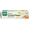 365 by Whole Foods Market, Organic Cracked Pepper Water Crackers, 4.4 Ounce(Cracked Pepper)