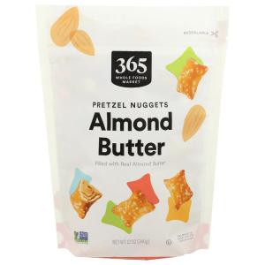 365 by Whole Foods Market, Almond Butter Filled Pretzel Nuggets, 12 Ounce(12 Ounce (Pack of 1))