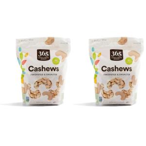 365 by Whole Foods Market, Cashews Unsalted & Unroasted, 24 Ounce(1.5 Pound (Pack of 2))