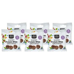 365 by Whole Foods Market, Chewy Protein Bites, Coffee & Almond Flavor, 1.58 Ounce(1 Count (Pack of 6))