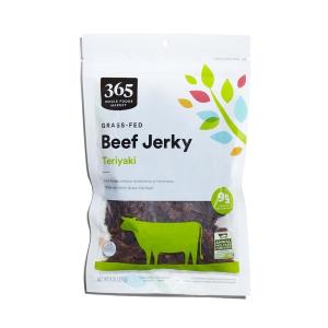 365 by Whole Foods Market, Grass-Fed Beef Jerky, Teriyaki, 8 Ounce(8 Ounce (Pack of 1))