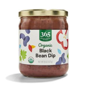 365 by Whole Foods Market, Organic Black Bean Dip, 15 Ounce(15 Ounce (Pack of 1))