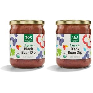 365 by Whole Foods Market, Organic Black Bean Dip, 15 Ounce(15 Ounce (Pack of 2))