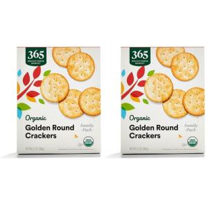 365 by Whole Foods Market, Organic Golden Round Crackers, 12 Ounce(12 Ounce (Pack of 2))