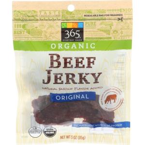 365 by Whole Foods Market, Organic Original Beef Jerky, 3 Ounce(original beef)