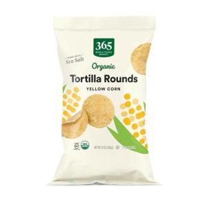 365 by Whole Foods Market, Organic White Corn Tortilla Chips, 12 Ounce(Yellow Corn)