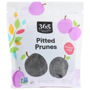 365 by Whole Foods Market, Pitted Prunes, 8 Ounce(8 Ounce (Pack of 1))