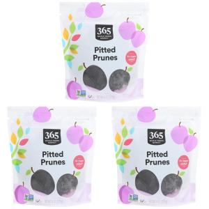 365 by Whole Foods Market, Pitted Prunes, 8 Ounce(8 Ounce (Pack of 3))