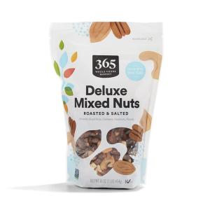 365 by Whole Foods Market, Roasted Salted Deluxe Mixed Nuts, 16 Ounce(16 Ounce (Pack of 1))