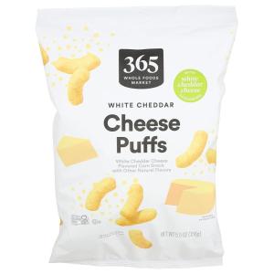 365 by Whole Foods Market, White Cheddar Cheese Puffs, 5.5 Ounce(5.5 Ounce (Pack of 1))