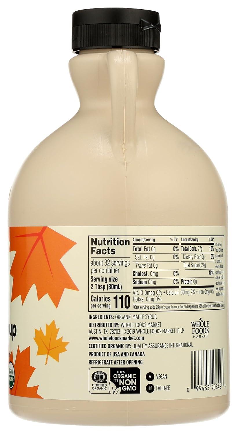 image:image365 by Whole Foods Market Organic Grade A Dark Maple Syrup 12 Fl OzMaple