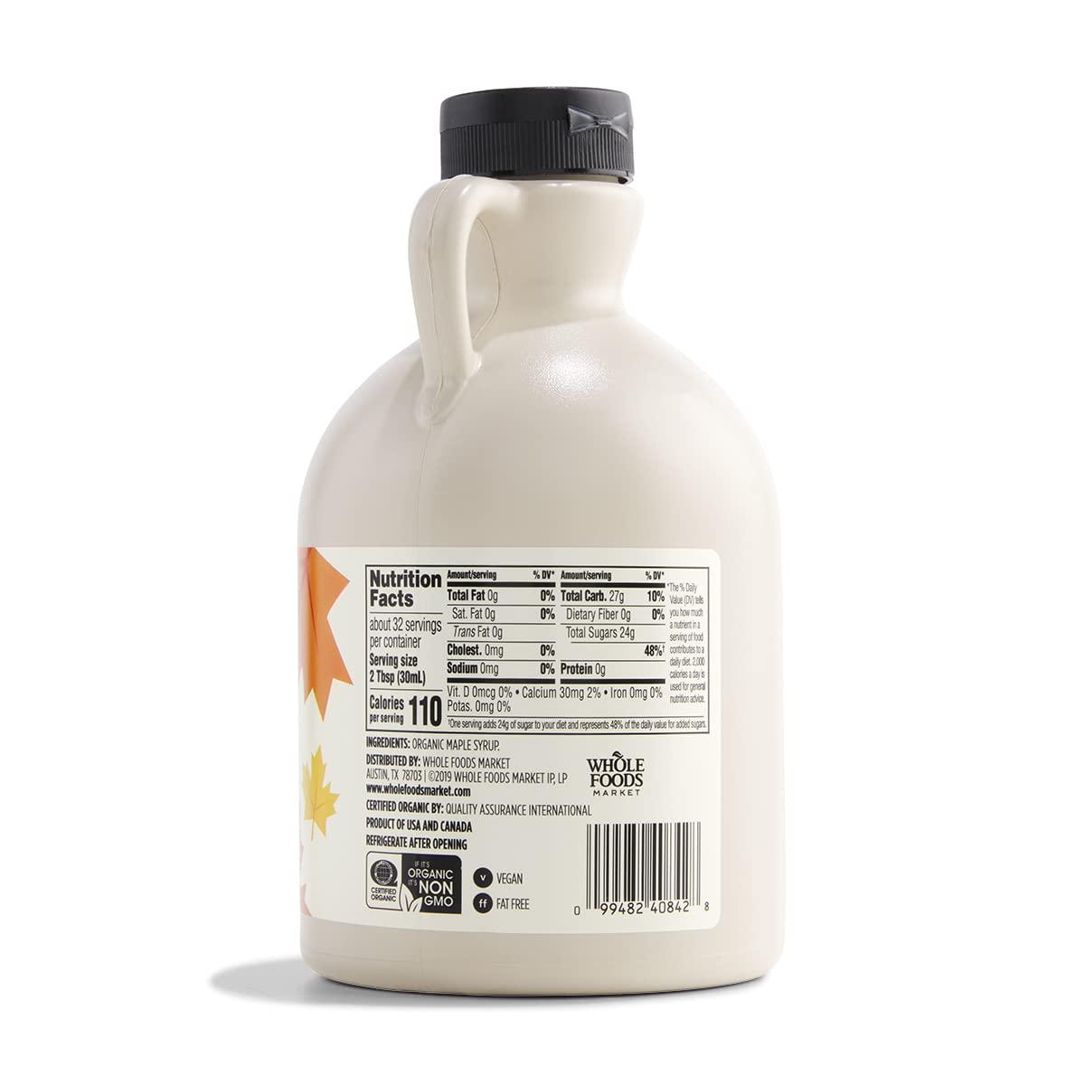 image:image365 by Whole Foods Market Organic Grade A Dark Maple Syrup 12 Fl OzMaple