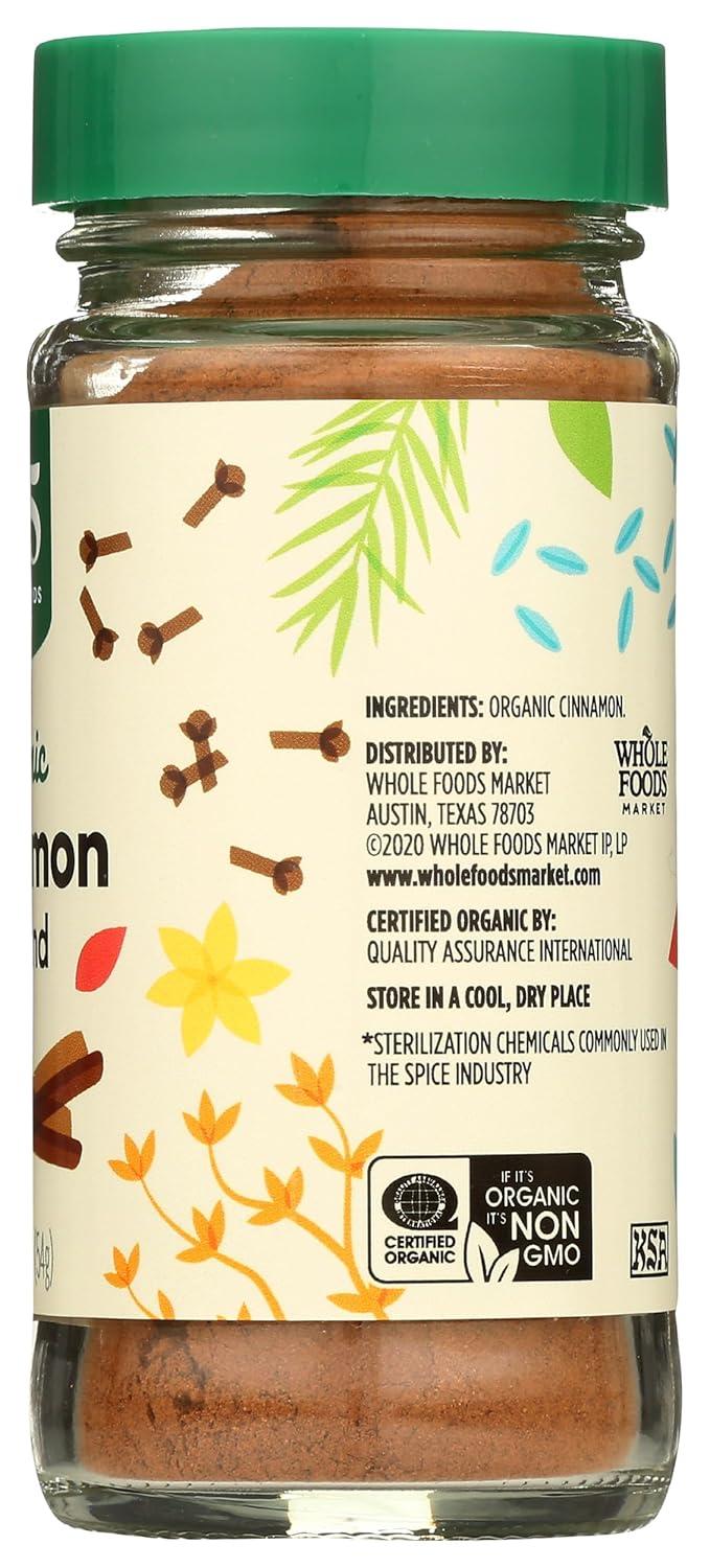 image:image365 by Whole Foods Market Organic Ground Cinnamon 19 Ounce19 Ounce Pack of 1