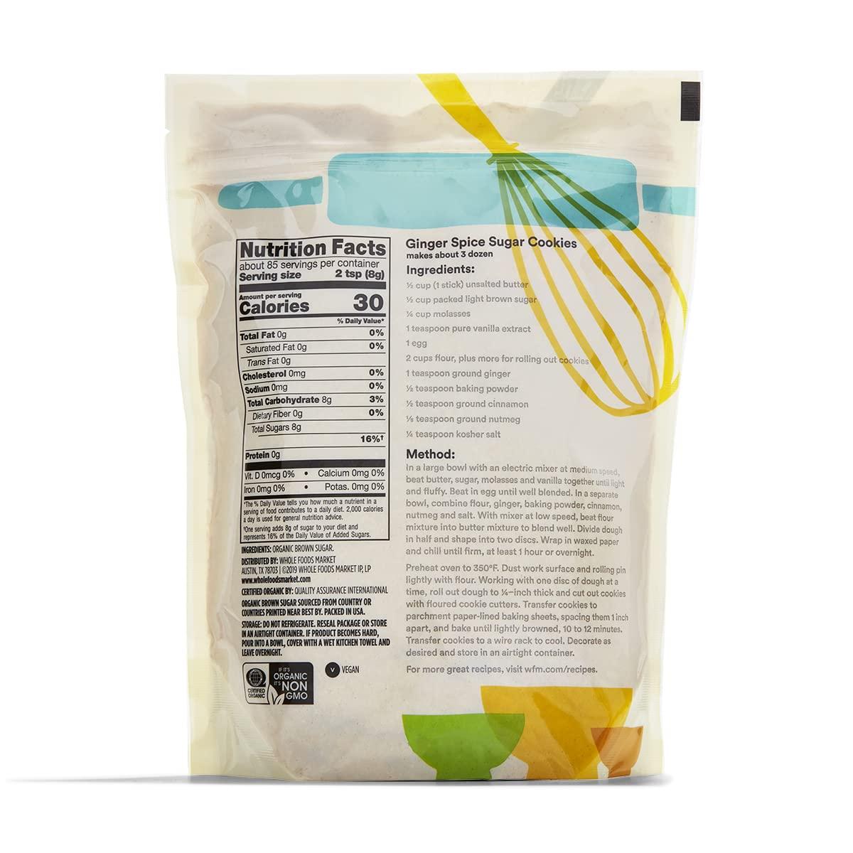 image:image365 by Whole Foods Market Organic Light Brown Sugar 24 Ounce24 Ounce Pack of 2