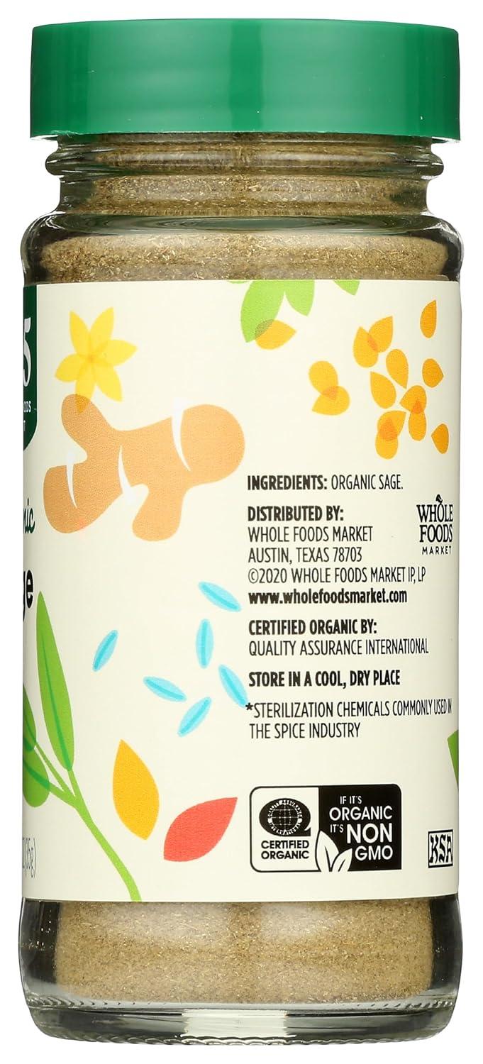 image:image365 by Whole Foods Market Organic Sage 123 oz123 Ounce Pack of 1