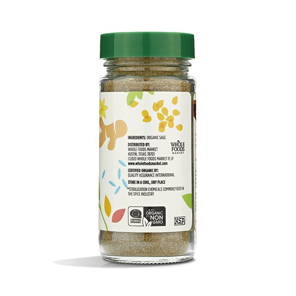 image:image365 by Whole Foods Market Organic Sage 123 oz123 Ounce Pack of 2