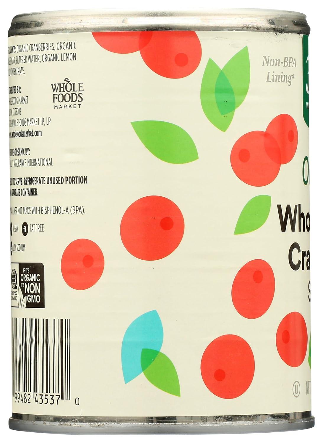 image:image365 by Whole Foods Market Organic Whole Berry Cranberry Sauce 14 Ounce14 Ounce Pack of 1