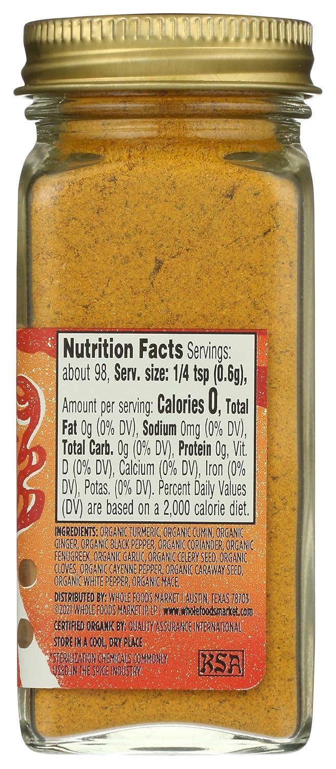image:imageWhole Foods Market Organic Muchi Curry Seasoning 208 Ounce208 Ounce Pack of 1