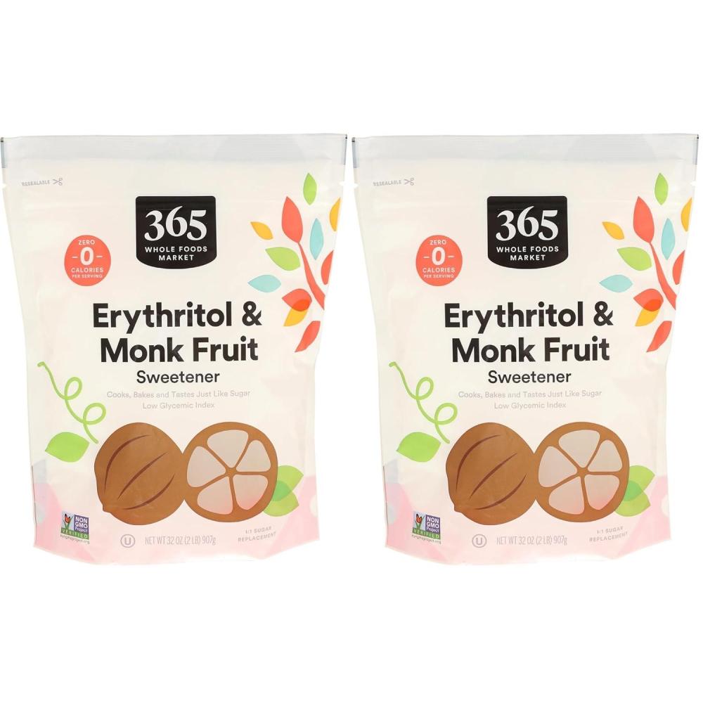image:image365 by Whole Foods Market Erythritol amp Monky Fruit Sweetener Sugar Substitute 32 Ounce2 Pound Pack of 2