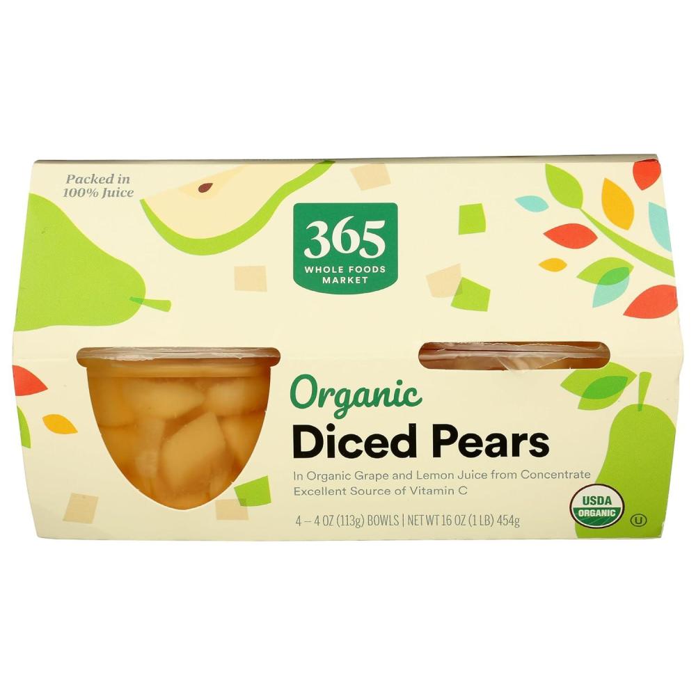image:image365 by Whole Foods Market Organic Diced Pears 16 Ounce1 Pound Pack of 1