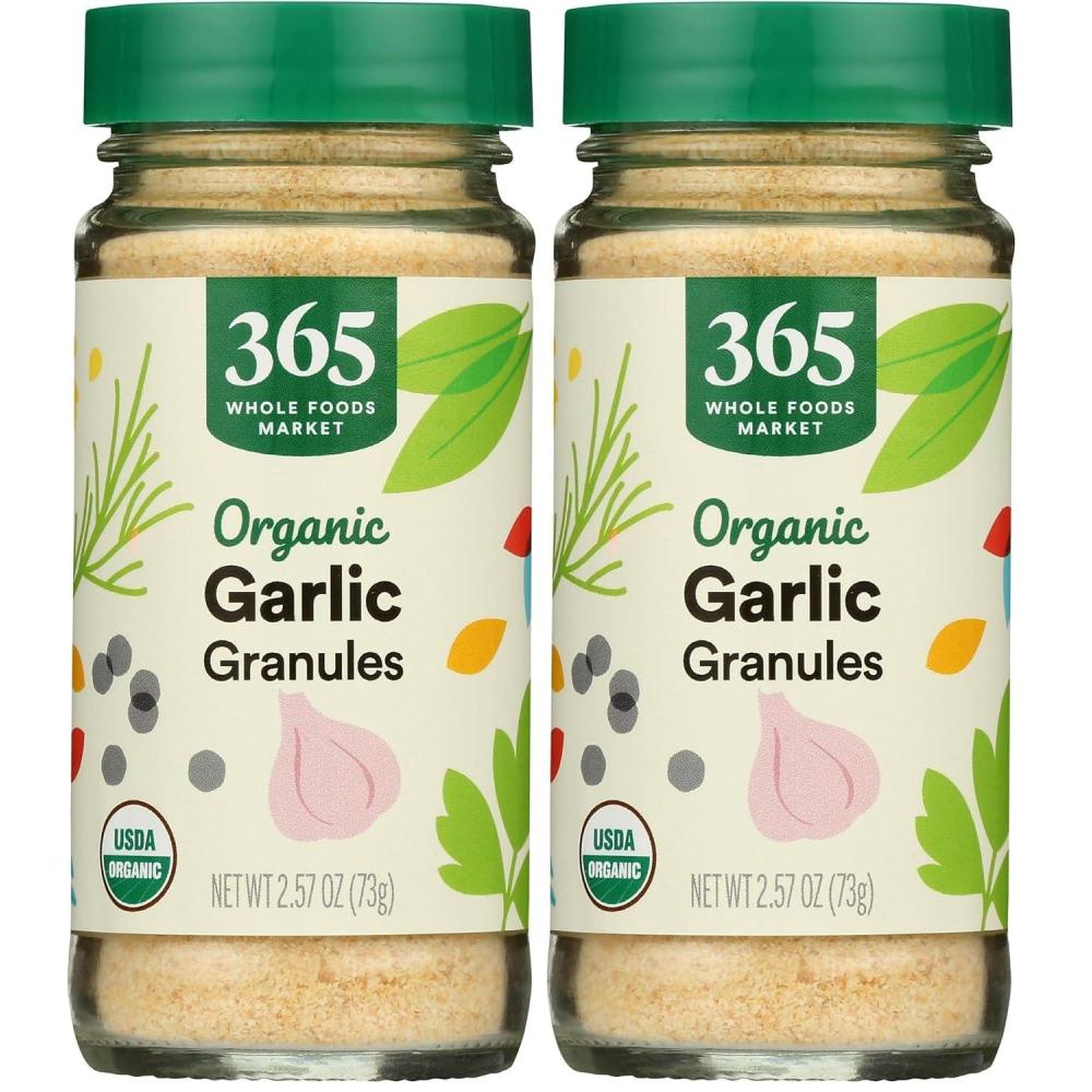 image:image365 by Whole Foods Market Organic Garlic Granules 257 Ounce257 Ounce Pack of 2