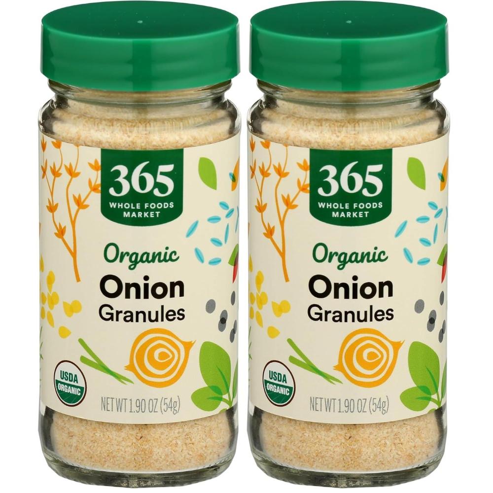 image:image365 by Whole Foods Market Organic Onion Granules 19 Ounce19 Ounce Pack of 2
