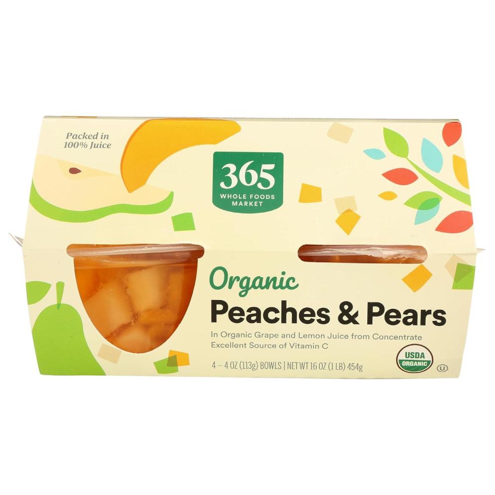 image:image365 by Whole Foods Market Organic Peaches amp Pears Snack Cups 4 Count