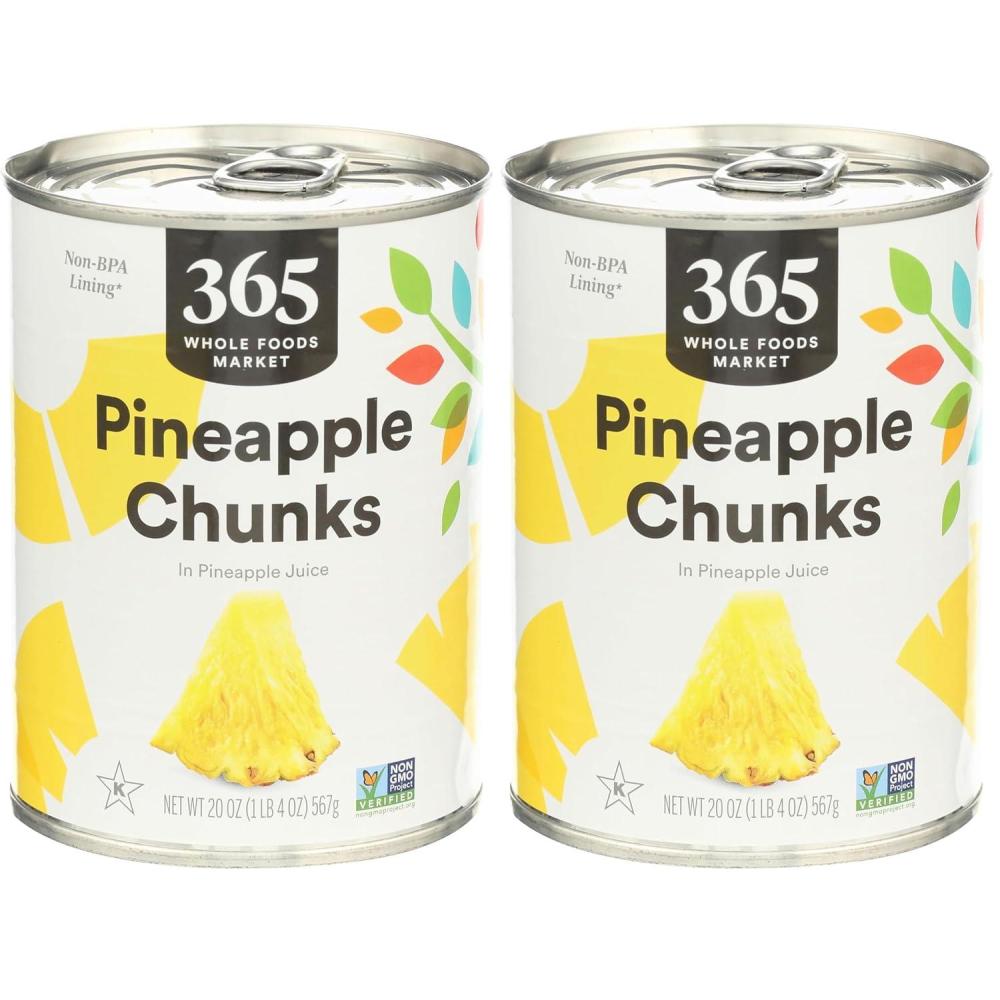 image:image365 by Whole Foods Market Pineapple Chunks 20 oz125 Pound Pack of 2