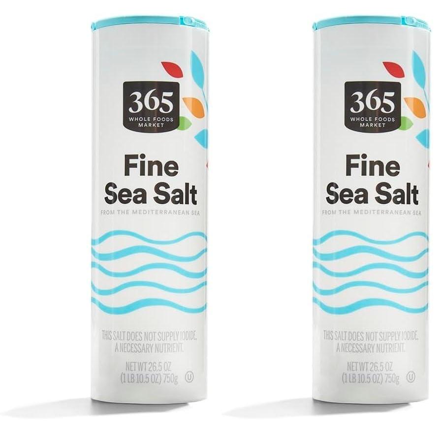 image:image365 by Whole Foods Market Sea Salt Fine 265 oz265 Ounce Pack of 2