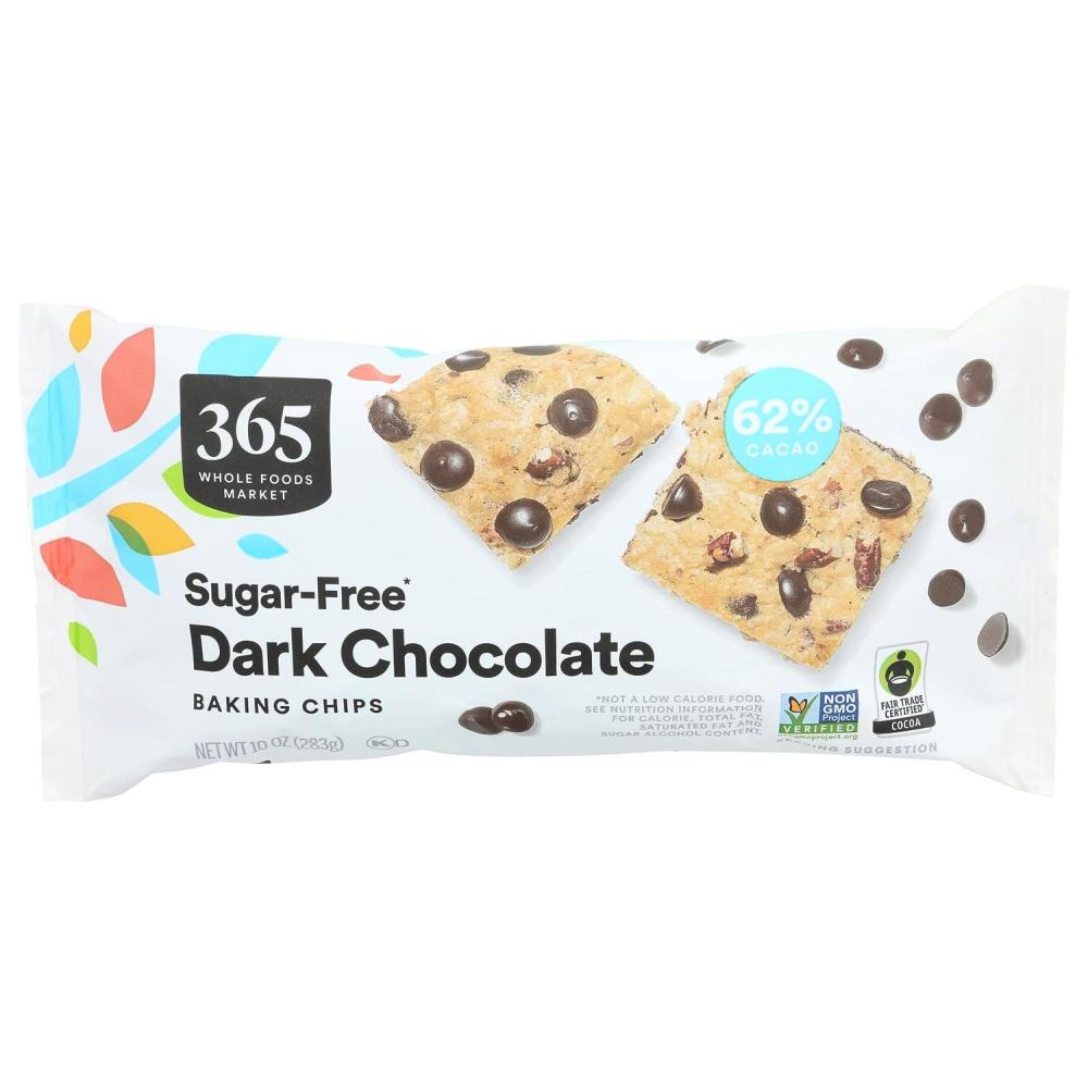 image:image365 by Whole Foods Market SugarFree Dark Chocolate Baking Chips 10 Ounce10 Ounce Pack of 1