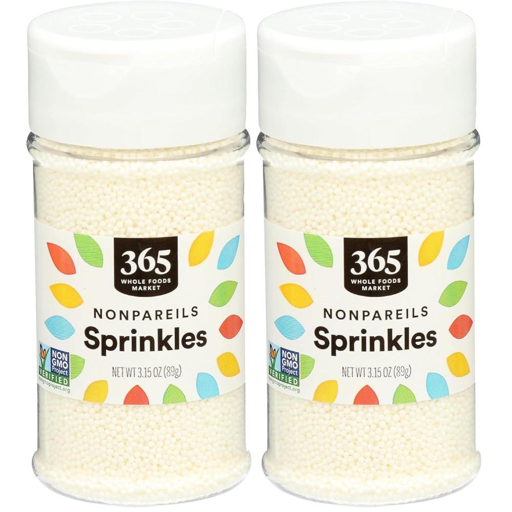 image:image365 by Whole Foods Market White Nonpareils Sprinkles 315 Ounce315 Ounce Pack of 2