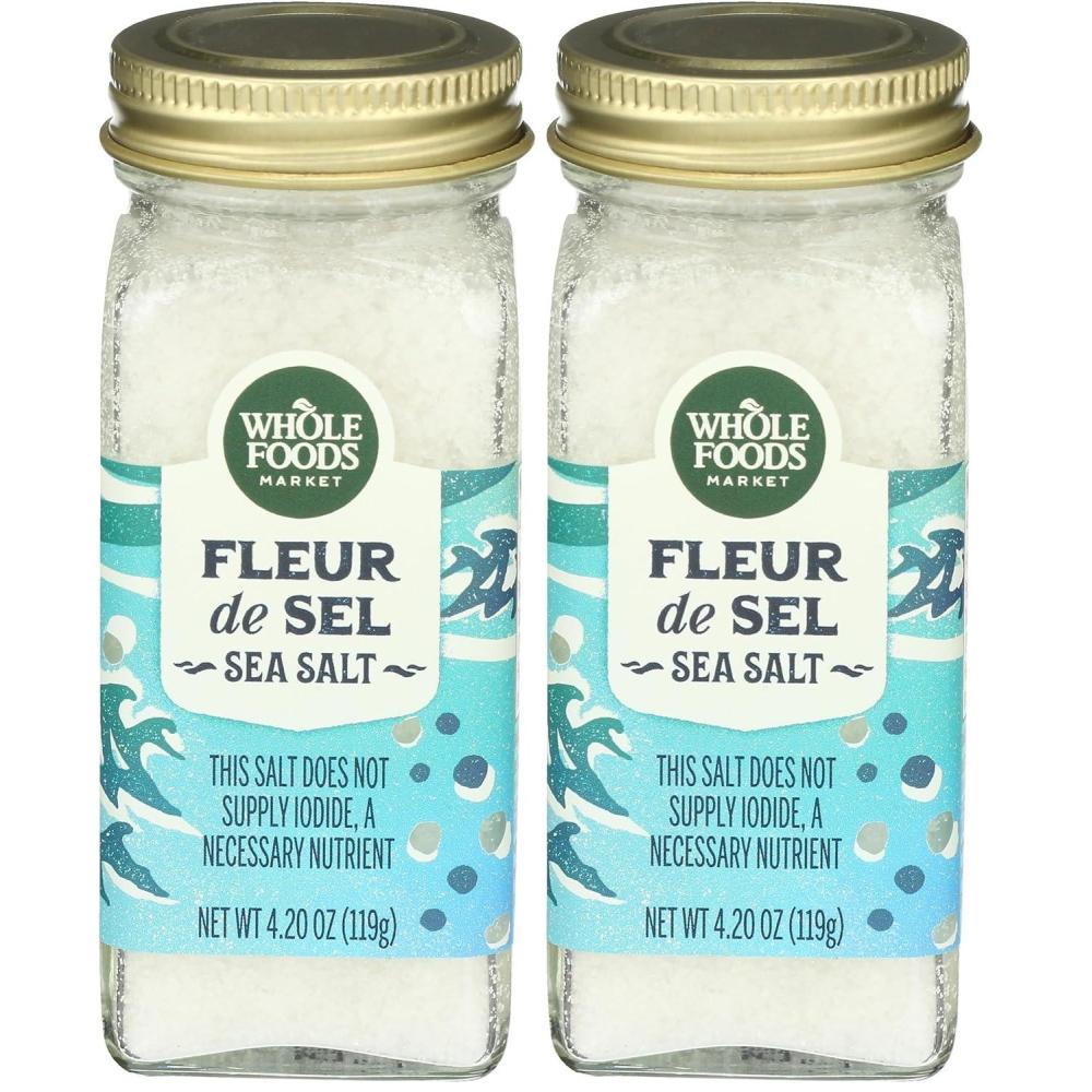image:imageWhole Foods Market Seasoning Fleur de Sel 420 Ounce42 Ounce Pack of 2