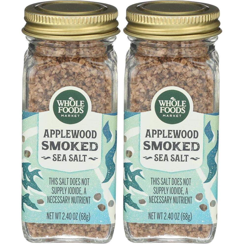 image:imageWhole Foods Market Seasoning Salt Applewood Smoked 240 Ounce24 Ounce Pack of 2