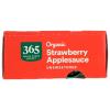 365 by Whole Foods Market, Organic Unsweetened Applesauce Pouches, 3.2 Ounce (Pack of 4)(Strawberry (Unsweetened))
