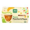 365 by Whole Foods Market, Organic Peaches & Pears Snack Cups, 4 Count