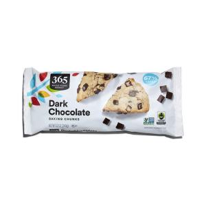365 by Whole Foods Market, Dark Chocolate Baking Chunks, 12 Ounce(12 Ounce (Pack of 1))